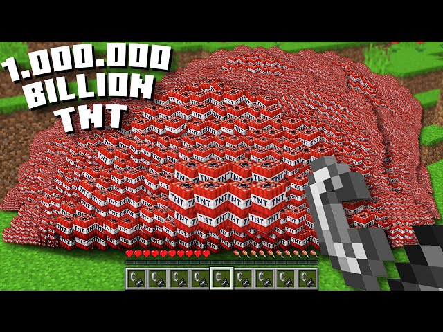 What happen if you light 1.000.000 TNT BLOCKS AT ONCE in Minecraft ! BIGGEST BANG !