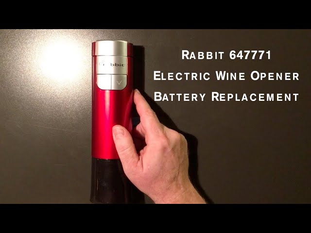 Rabbit Wine Opener Battery Replacement/Repair (Metrokane Model  647771)