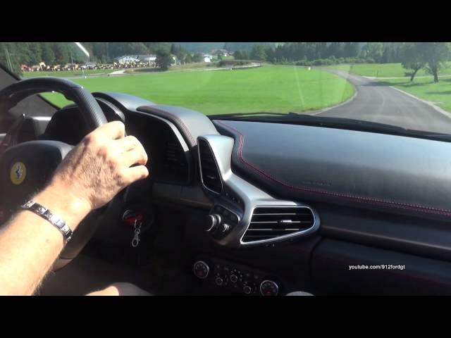 Ferrari 458 Italia fast ride on Austrian countryroads!