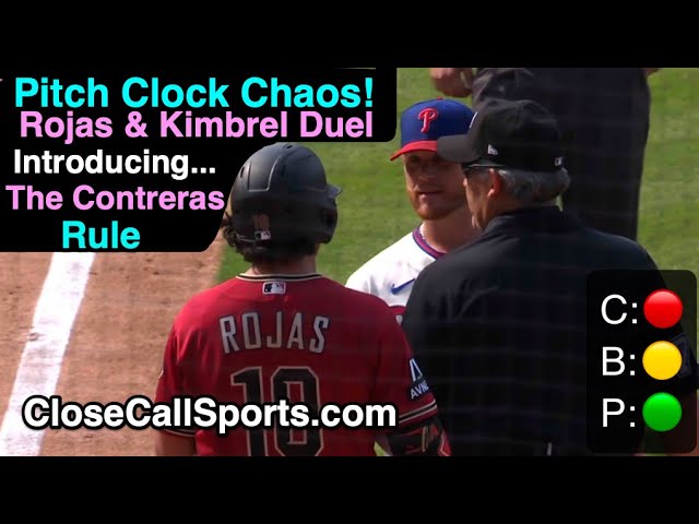 Pitch Clock Chaos in Philly as Rojas & Kimbrel Try to Get Eachother to Violate - The Contreras Rule!