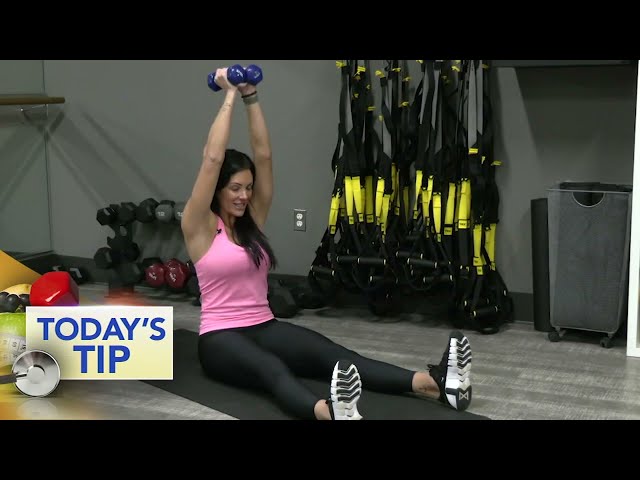 Fitness tip: Arm workout you can do while sitting