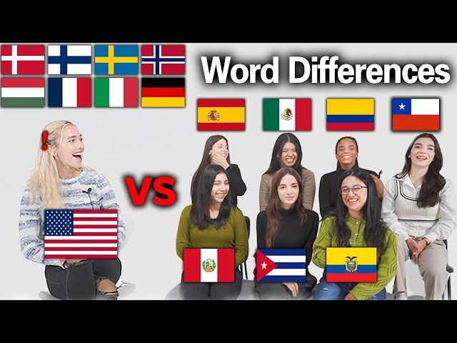 American was shocked by 30 country's Word differences!!(Pronunciation Differences Compilation)