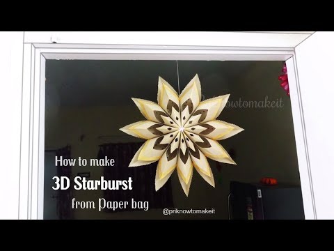 3D star | 3d Starburst | 3D snowflake
