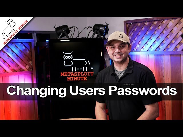 Changing Users Passwords - Metasploit Minute [Cyber Security Education]