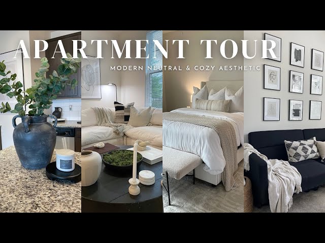 APARTMENT TOUR | MODERN, NEUTRAL & COZY AESTHETIC | AFFORDABLE LUXURY HOME DECOR | 2023