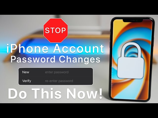 Stop iPhone Account Password Changes - Do This Now!