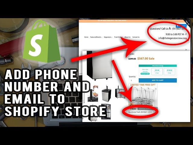 How To: Add Phone Number And Email to Shopify Store Header and Product Page