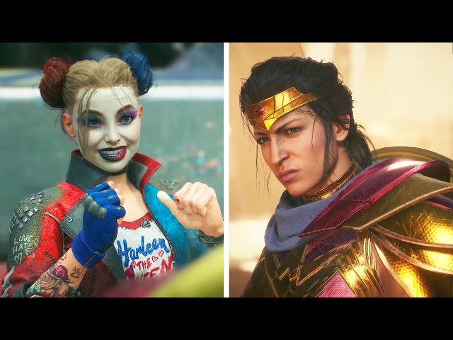 Harley Quinn has a Crush on Wonder Woman in Suicide Squad: Kill the Justice League