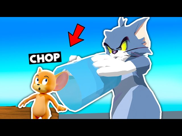 CHOP FELL INTO MY ULTIMATE TRAP MOUSETRAP IN TOM & JERRY SIMULATOR