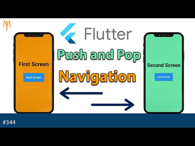Flutter Tutorial - How To Navigate to New Screen and Back | Navigator Push/Pop Routes