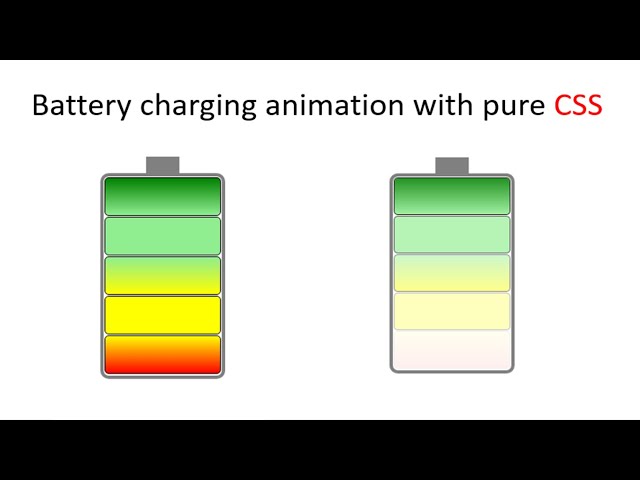 Pure CSS Battery Charging Animation | Loading Animation Effect With Pure HTML and CSS Only