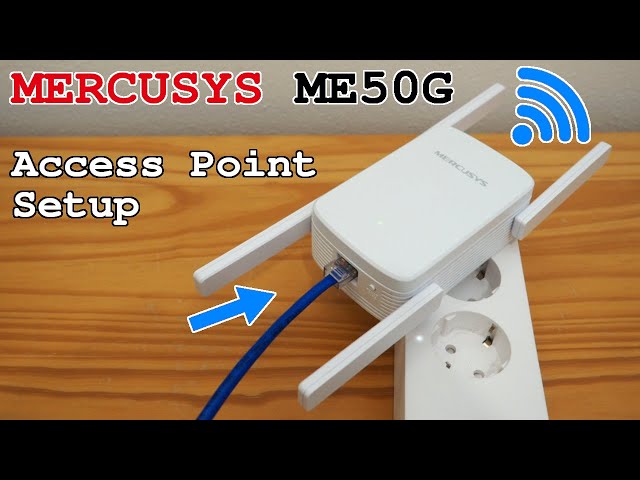 TP-Link Mercusys ME50G Wi-Fi extender • Access point mode setup