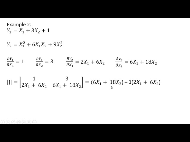Linear Algebra: Jacobian Determinant