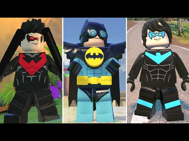 Evolution of Nightwing in LEGO Videogames