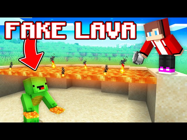 How Mikey Use FAKE LAVA To Prank JJ in Minecraft Maizen
