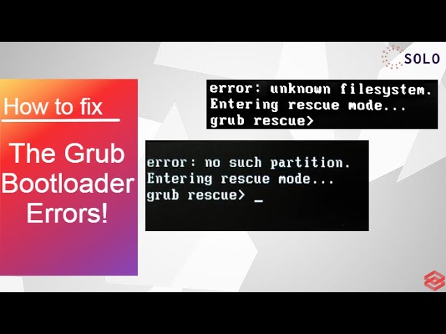 How to fix GNU Grub®Bootloader error while dualbooting.