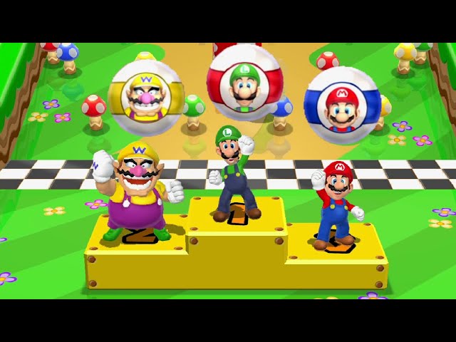 Mario Party 9 - All Funny Minigames