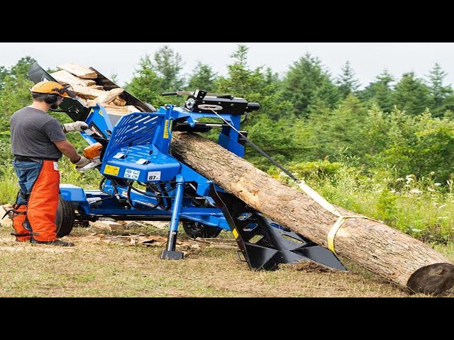 Amazing Automatic Homemade Firewood Processing Machines, Incredible Wood Splitting Machines Working