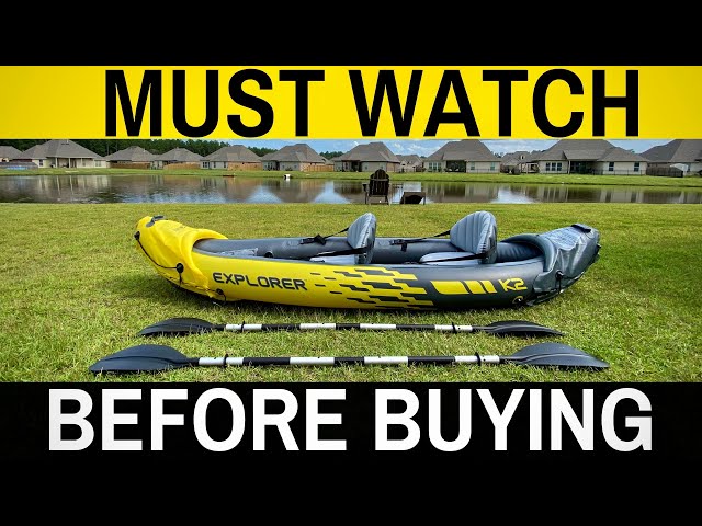 NEWEST Intex Explorer K2 - Review, How To, Set Up - Portable Inflatable Kayak (2 Person)