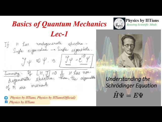 Features of Schrodinger Equations on Bound States 👉🏻Basics of Quantum Mechanics Lec-1