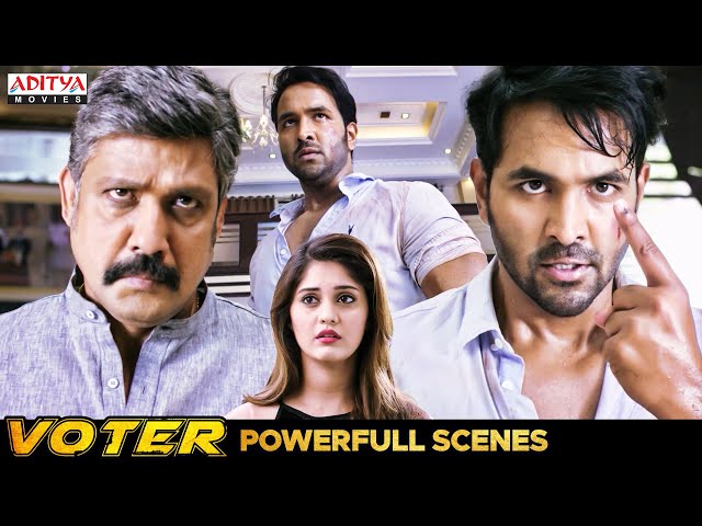 "Voter" Movie Powerful Scenes | Hindi Dubbed Movie | Vishnu Manchu, Surabhi | Aditya Movies