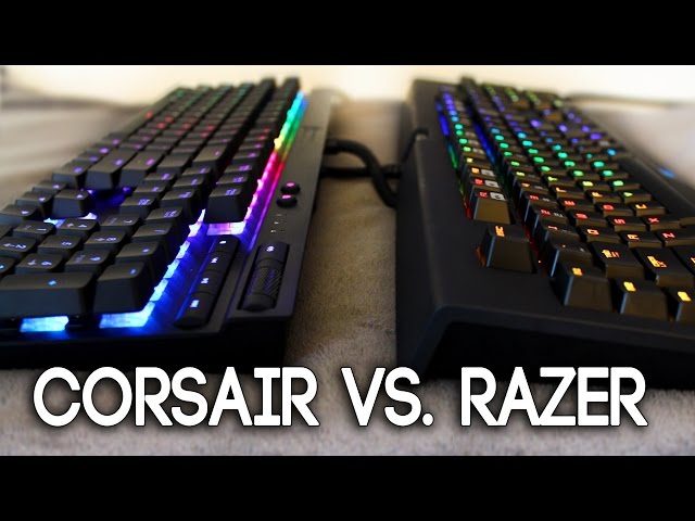 Corsair Gaming K70 RGB Keyboard vs Razer Blackwidow Chroma - Comparison Review