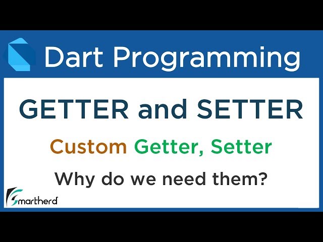 Dart GETTER and SETTER | Private Instance variables. Dart Programming for Flutter #9.1