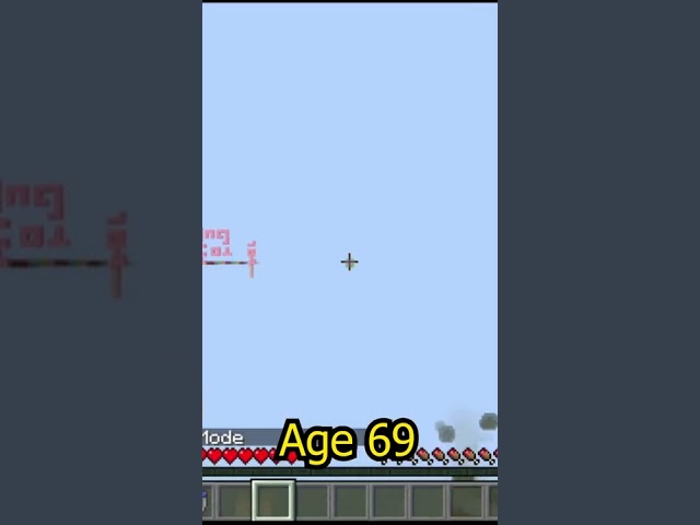 Minecraft MLG'S At Different Ages  #shorts