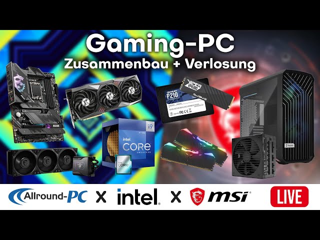 Intel Core i9-12900K Gaming-PC - Live-Zusammenbau, Tech-Talk und Verlosung