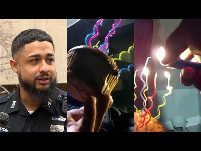 Boston officers surprise 911 caller with birthday serenade, gift