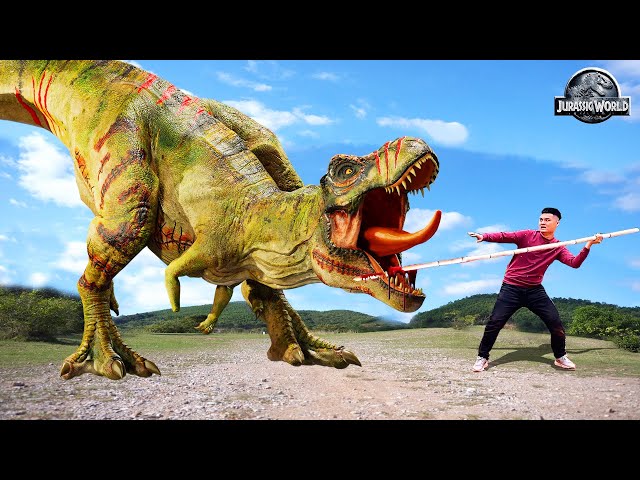 The Top T-rex Chase 2023 All Parts | Dinosaur Jurassic World Dominion | DINOSAUR Attack | Ms.Sandy