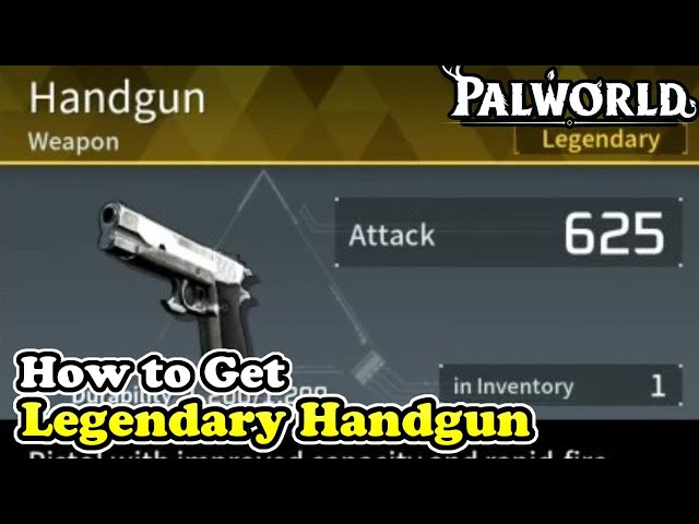 Palworld How to Get Legendary Handgun Schematic 4