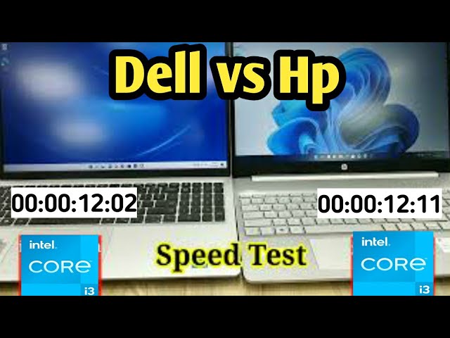 Dell vs Hp Laptop | dell inspiron core i3 11th gen vs hp core i3 11th generation | Speed Test