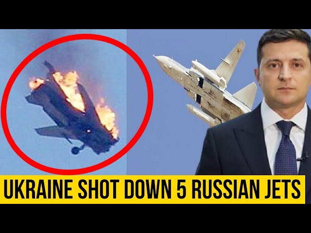 Ukraine armed forces say 5 Russian aircraft and a helicopter shot down.