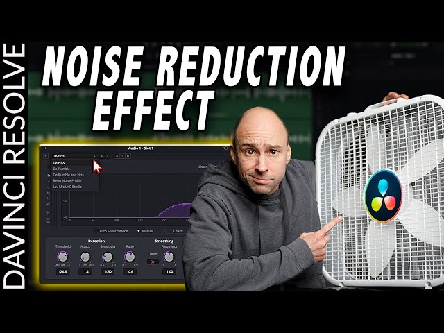 Background NOISE REDUCTION in DaVinci Resolve 17 | Audio Effects Series