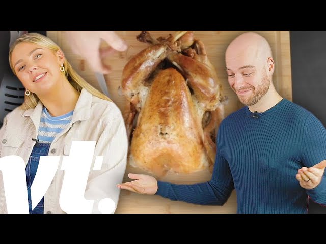 Thanksgiving Turkey Carving Challenge Part 2 | VT Challenges