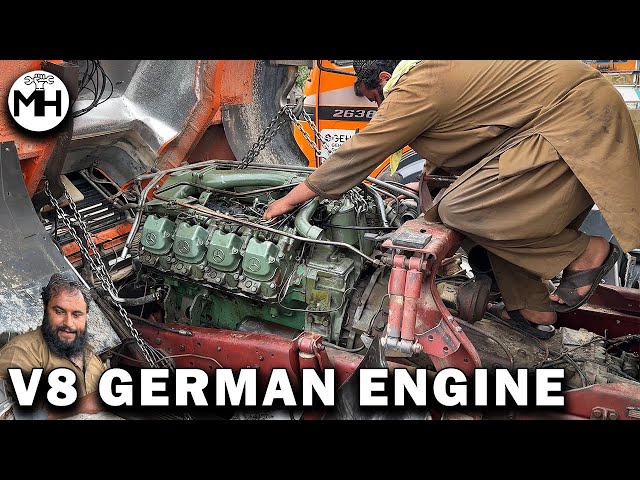 Afghan Mechanic Demonstrates Mercedes V8 Assembly | How to Rebuild Destroyed Engine with Basic Tools