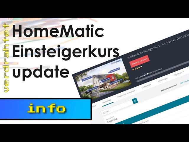 HomeMatic Einsteigerkurs zum Einführungspreis