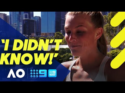 Aussie wildcard SHOCKED after hearing how much money she just made | Wide World of Sports