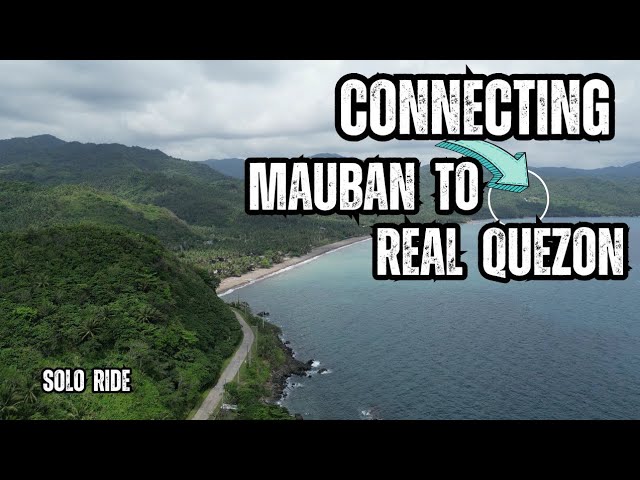 Update Sa DAAN Na Magko-Konekta Sa MAUBAN At REAL QUEZON | Solo Ride | MAUBAN COASTAL ROAD!