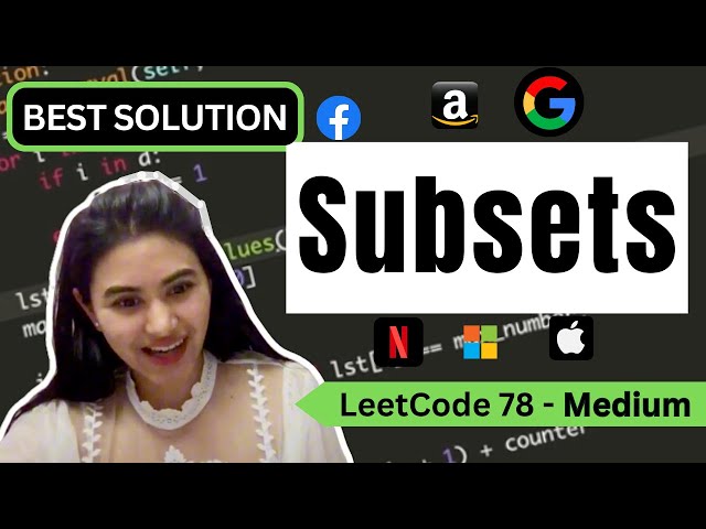 Subsets - LeetCode 78 - Python
