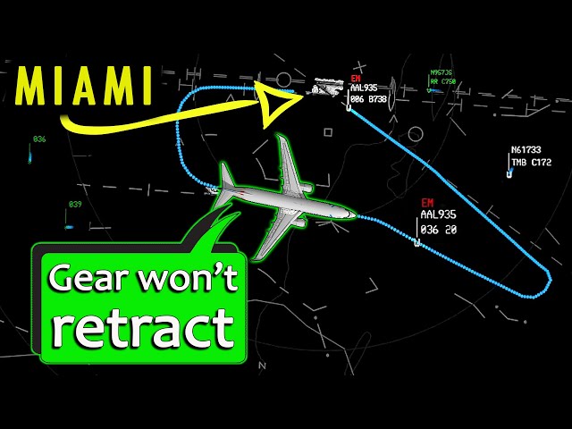 American B738 has LANDING GEAR ISSUES | Returns to Miami