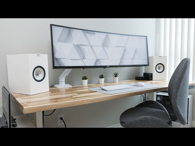 Building my White-Themed Dream Desk Setup | Modern and Minimal