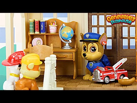 Paw Patrol get a New House Toy Learning Video for Kids!