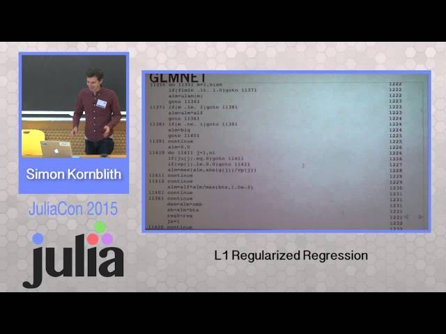 Simon Kornblith: L1 regularized regression