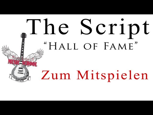 The Script - Hall of Fame Tutorial / Lesson / Chords / How to Play
