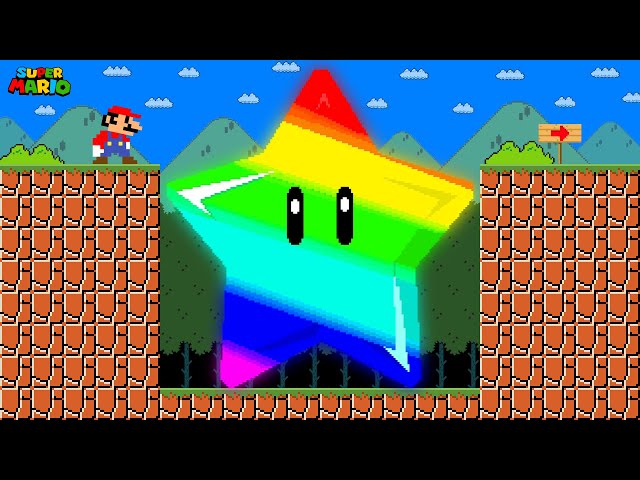 If Mario's Mega Rainbow Star tried to beat Super Mario Bros.?