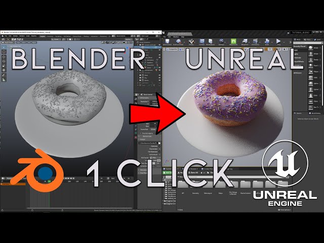 How to export from BLENDER to UNREAL ENGINE in one click | Unreal Engine / Blender Tutorial