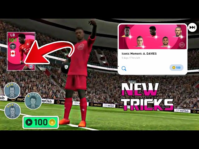 100% TRICK TO GET ICONIC A. DAVIES | 101 RATED DAVIES TRICK | PES 2021 MOBILE