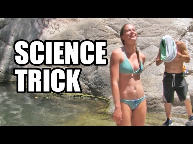 Measure height with a watch! Cliff jump science
